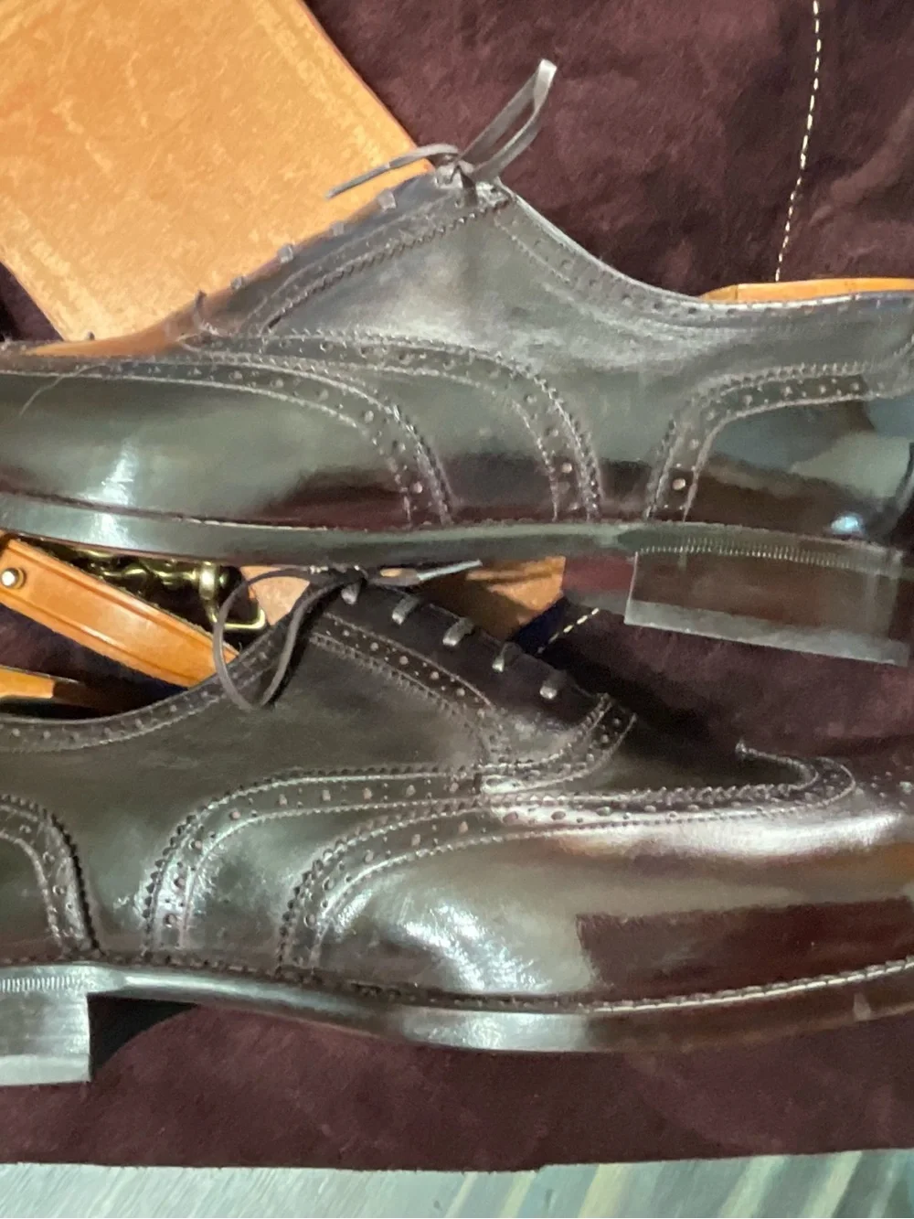 Beckett Simonon Men's Patina Wingtip Brogues Men’s Shoes Size US12